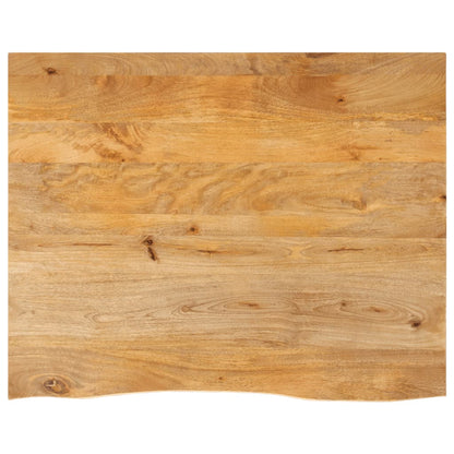 vidaXL Plateau de table avec bords naturels 110x80x2,5 cm Bois de manguier massif