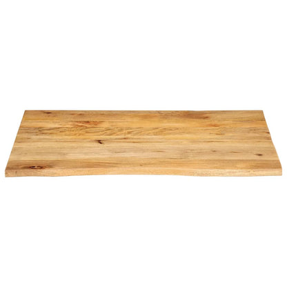 vidaXL Plateau de table avec bords naturels 110x80x2,5 cm Bois de manguier massif
