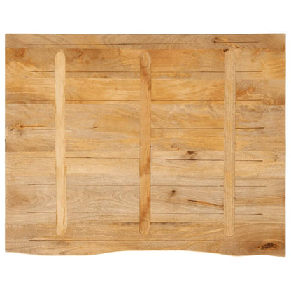 vidaXL Plateau de table avec bords naturels 110x80x2,5 cm Bois de manguier massif