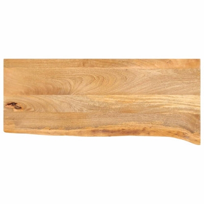 vidaXL Plateau de table à bords bruts 80x20x3,8 cm Bois de manguier massif