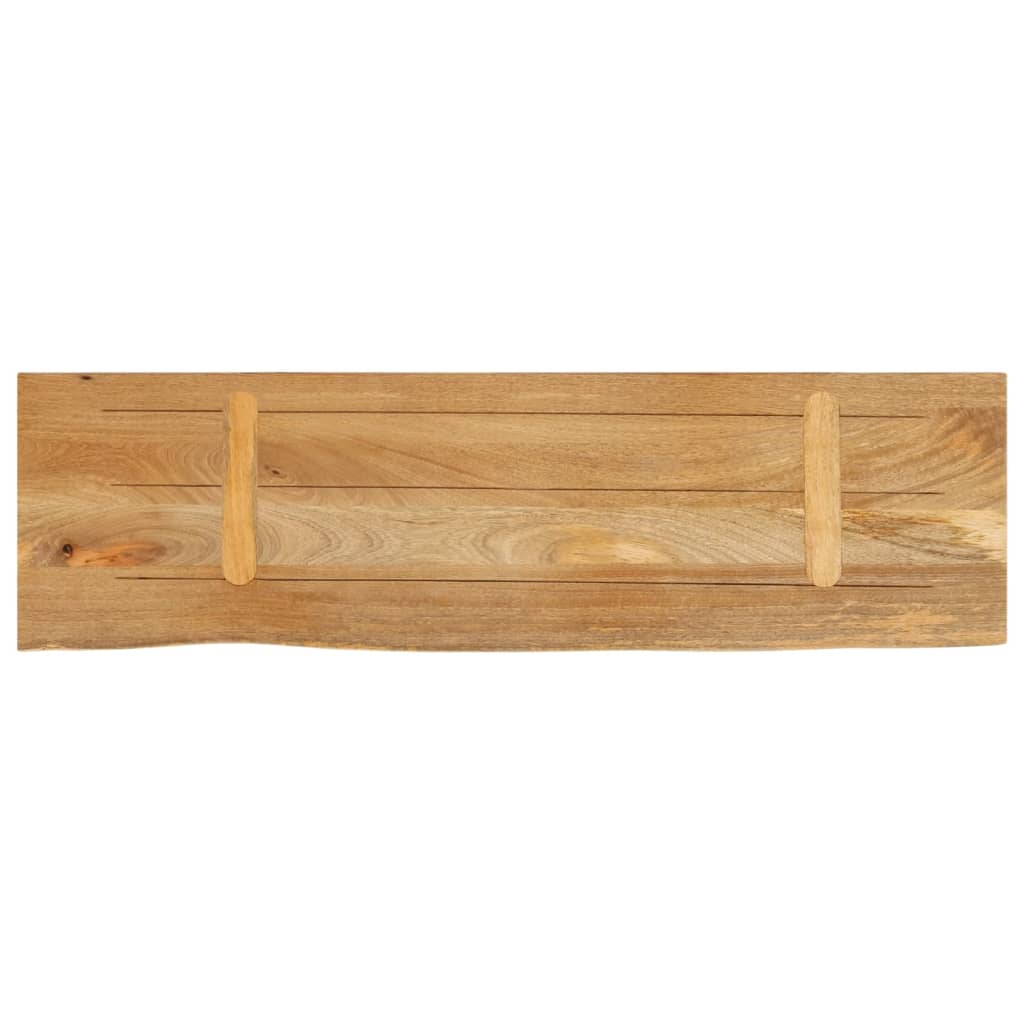vidaXL Plateau de table à bords naturels 110x20x3,8 cm Bois de manguier massif