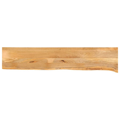 vidaXL Plateau de table à bord naturel 140x20x3,8 cm en manguier massif