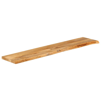 vidaXL Plateau de table à bord naturel 140x20x3,8 cm en manguier massif