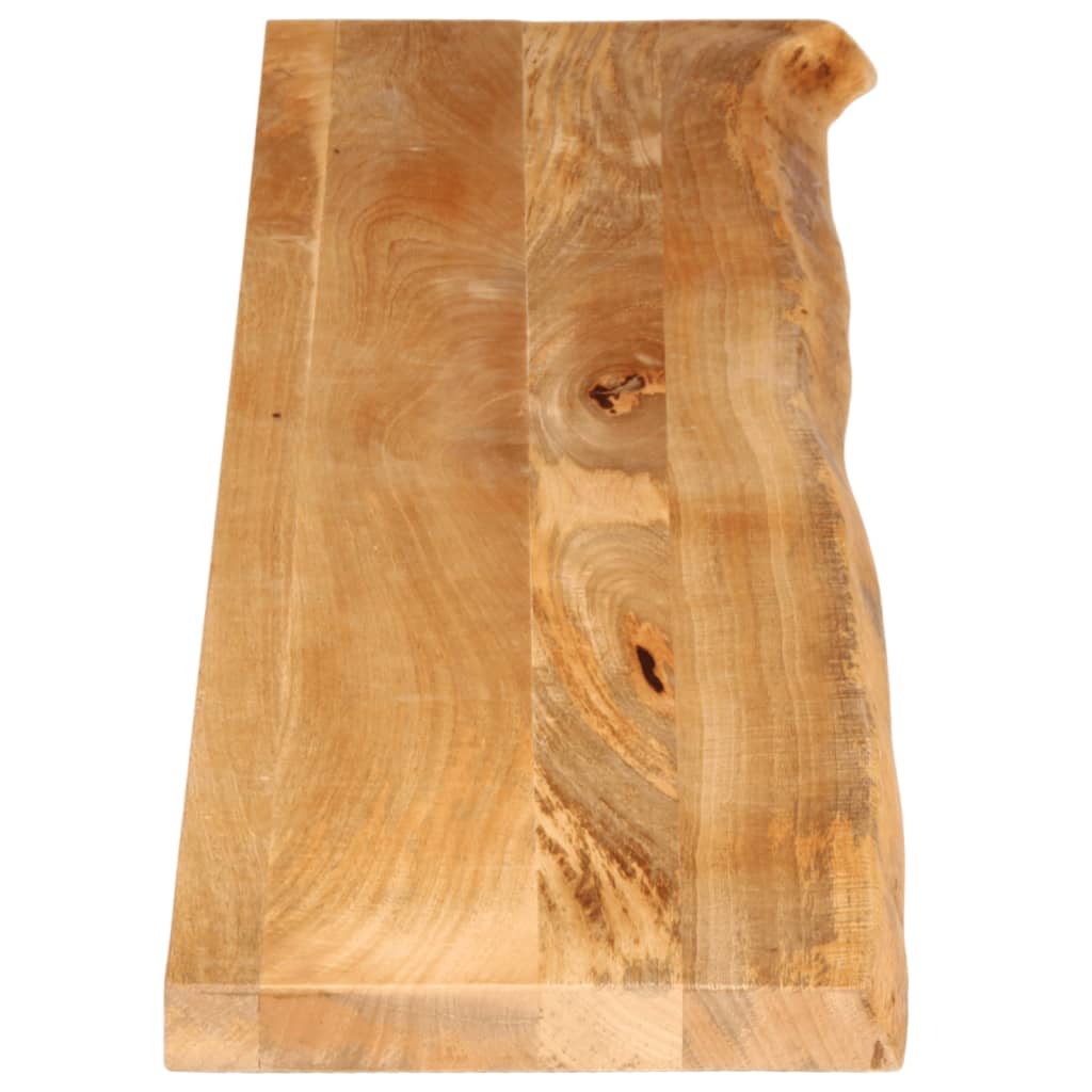 vidaXL Plateau de table à bord naturel 140x20x3,8 cm en manguier massif