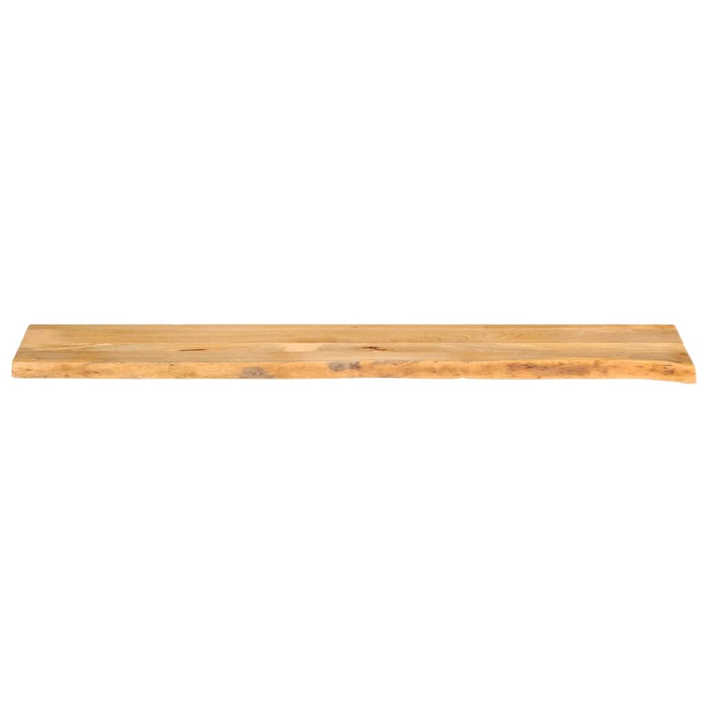 vidaXL Plateau de table à bords naturels 160x20x3,8 cm Bois de manguier massif