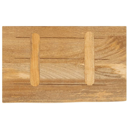 vidaXL Plateau de table à bord vif 60x30x3,8 cm Bois de manguier massif