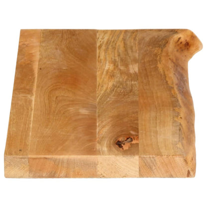 vidaXL Tischplatte mit Baumkante 80x30x3,8 cm Massivholz Mango