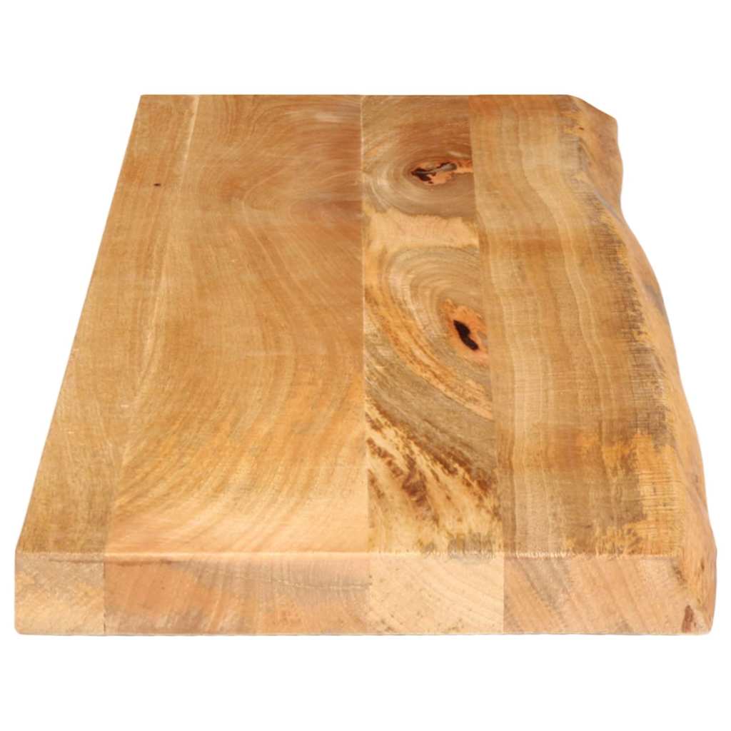 vidaXL Tischplatte mit Baumkante 110x30x3,8 cm Massivholz Mango