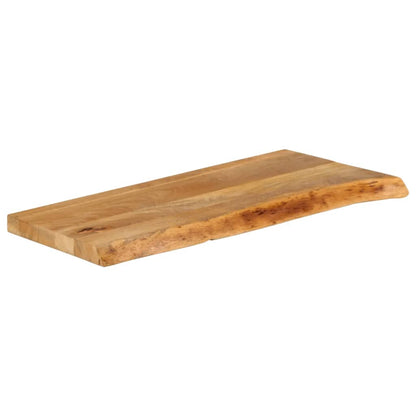vidaXL Plateau de table avec bords naturels 80x40x3,8 cm Bois de manguier massif