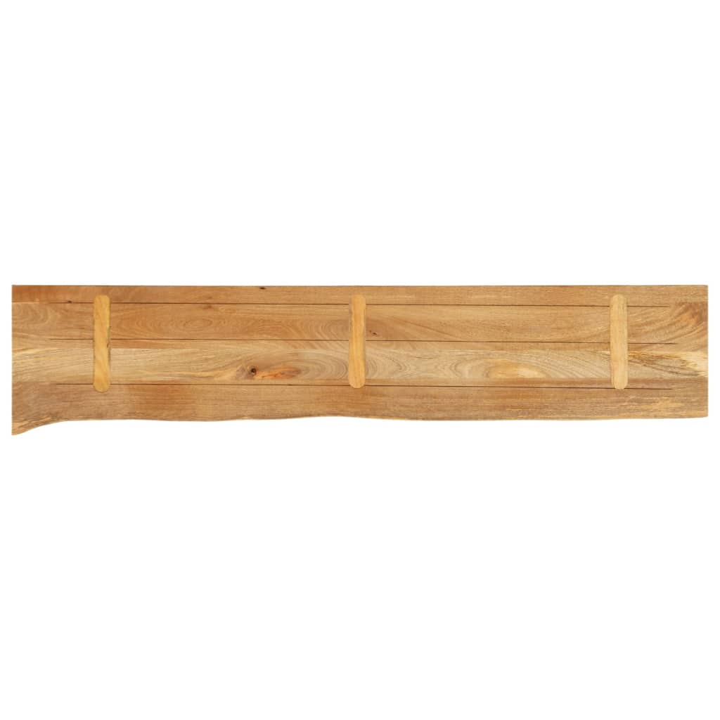 vidaXL Tischplatte mit Baumkante 180x40x3,8 cm Massivholz Mango