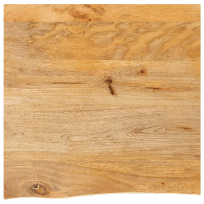 vidaXL Plateau de table à bord naturel 60x60x3,8 cm en bois de manguier massif