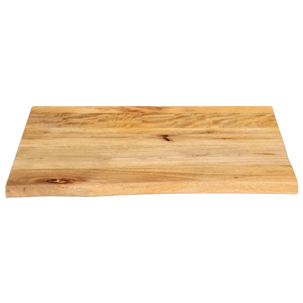 vidaXL Plateau de table à bord naturel 60x60x3,8 cm en bois de manguier massif