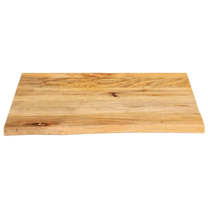 vidaXL Plateau de table à bord naturel 60x60x3,8 cm en bois de manguier massif
