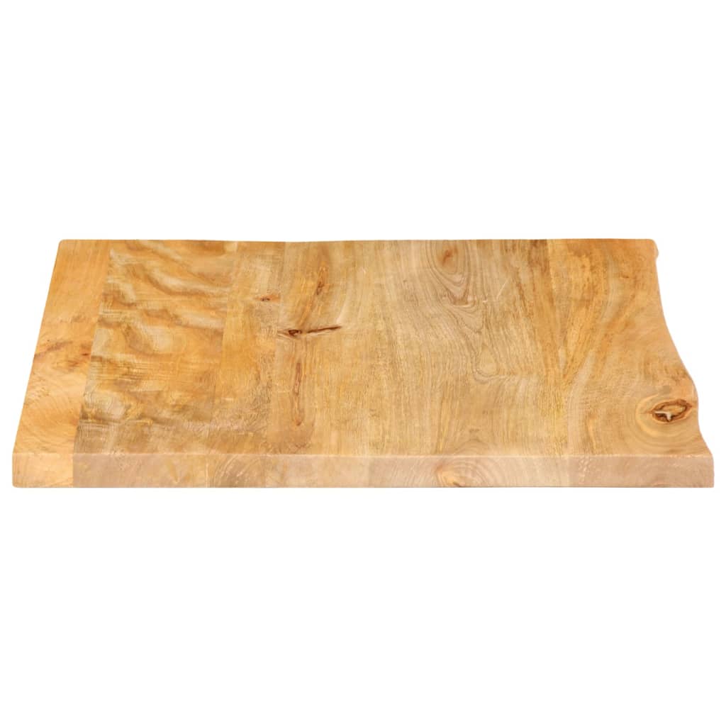 vidaXL Plateau de table à bord naturel 60x60x3,8 cm en bois de manguier massif