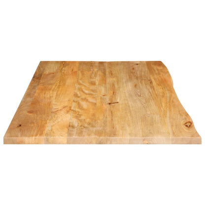 vidaXL Plateau de table avec bord naturel 100x60x3,8 cm Bois de manguier massif
