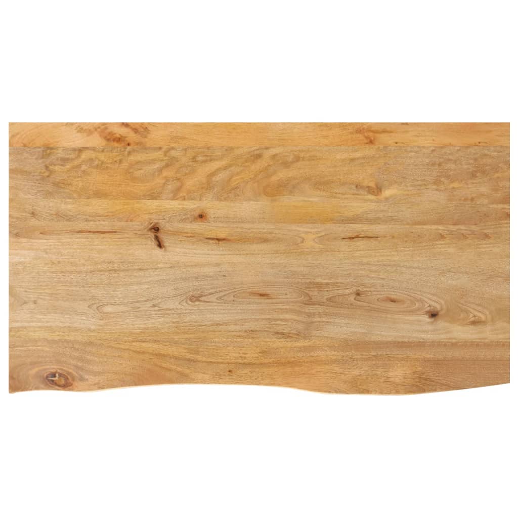 vidaXL Tischplatte mit Baumkante 120x60x3,8 cm Massivholz Mango