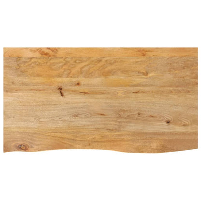 vidaXL Tischplatte mit Baumkante 120x60x3,8 cm Massivholz Mango