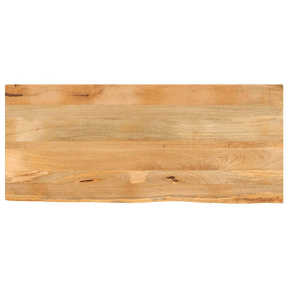vidaXL Plateau de table à bord naturel 140x60x3,8 cm Bois de manguier massif
