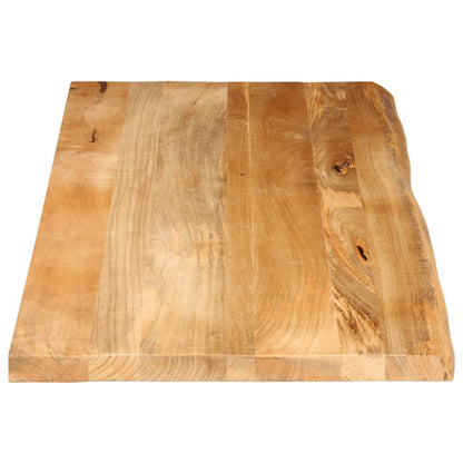 vidaXL Plateau de table à bord naturel 140x60x3,8 cm Bois de manguier massif