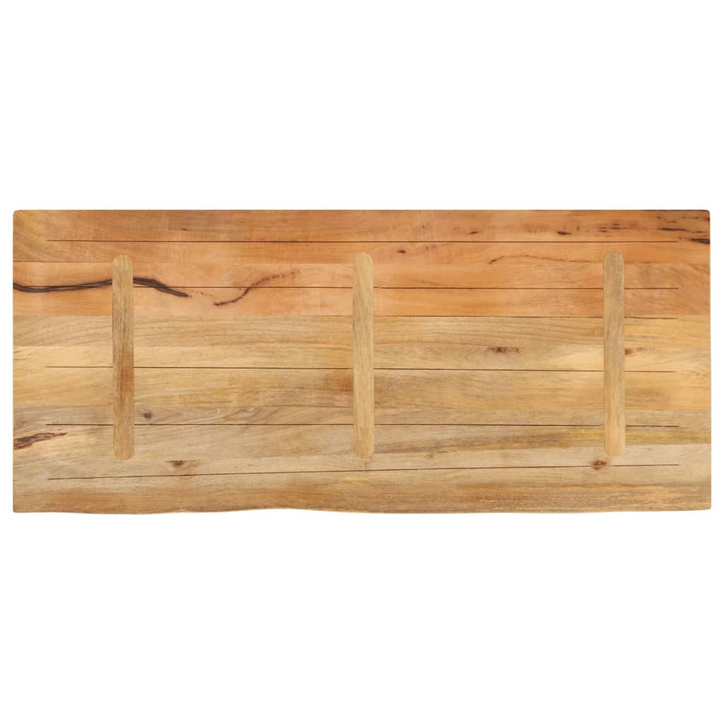 vidaXL Plateau de table à bord naturel 140x60x3,8 cm Bois de manguier massif