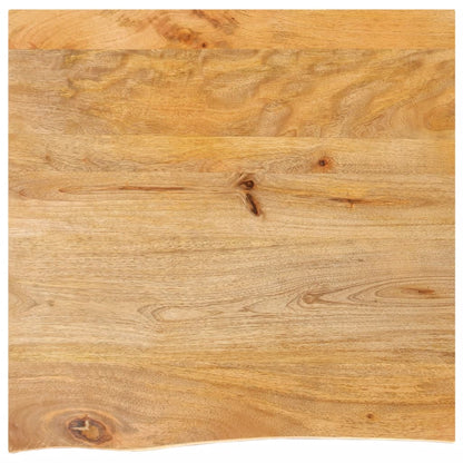 vidaXL Tischplatte mit Baumkante 80x80x3,8 cm Massivholz Mango