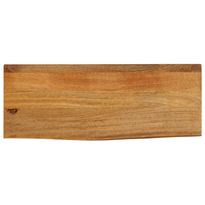 vidaXL Plateau de table avec bords naturels 70x20x2,5 cm Bois de manguier massif