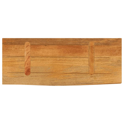 vidaXL Plateau de table avec bords naturels 70x20x2,5 cm Bois de manguier massif