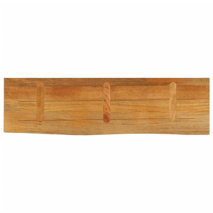 vidaXL Tischplatte mit Baumkante 110x20x2,5 cm Massivholz Mango