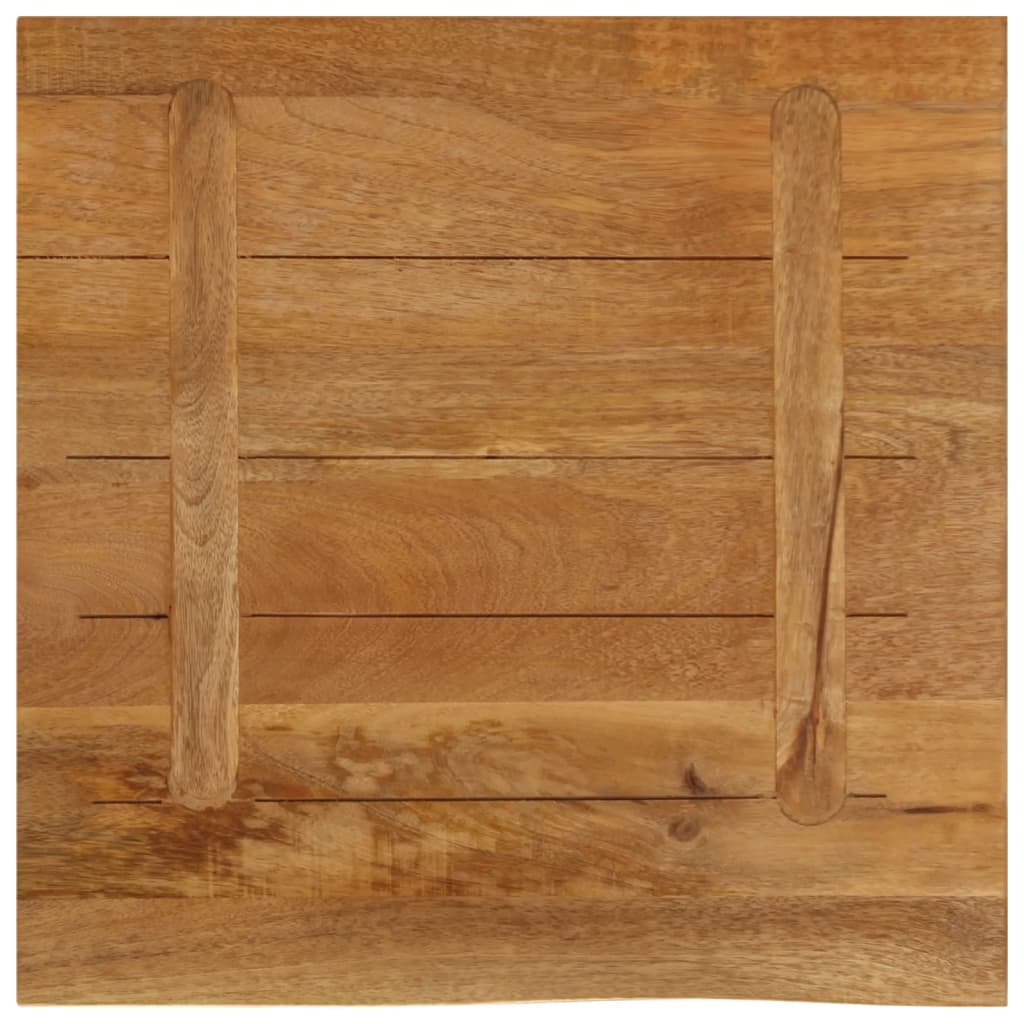 vidaXL Tischplatte mit Baumkante 60x60x2,5 cm Massivholz Mango