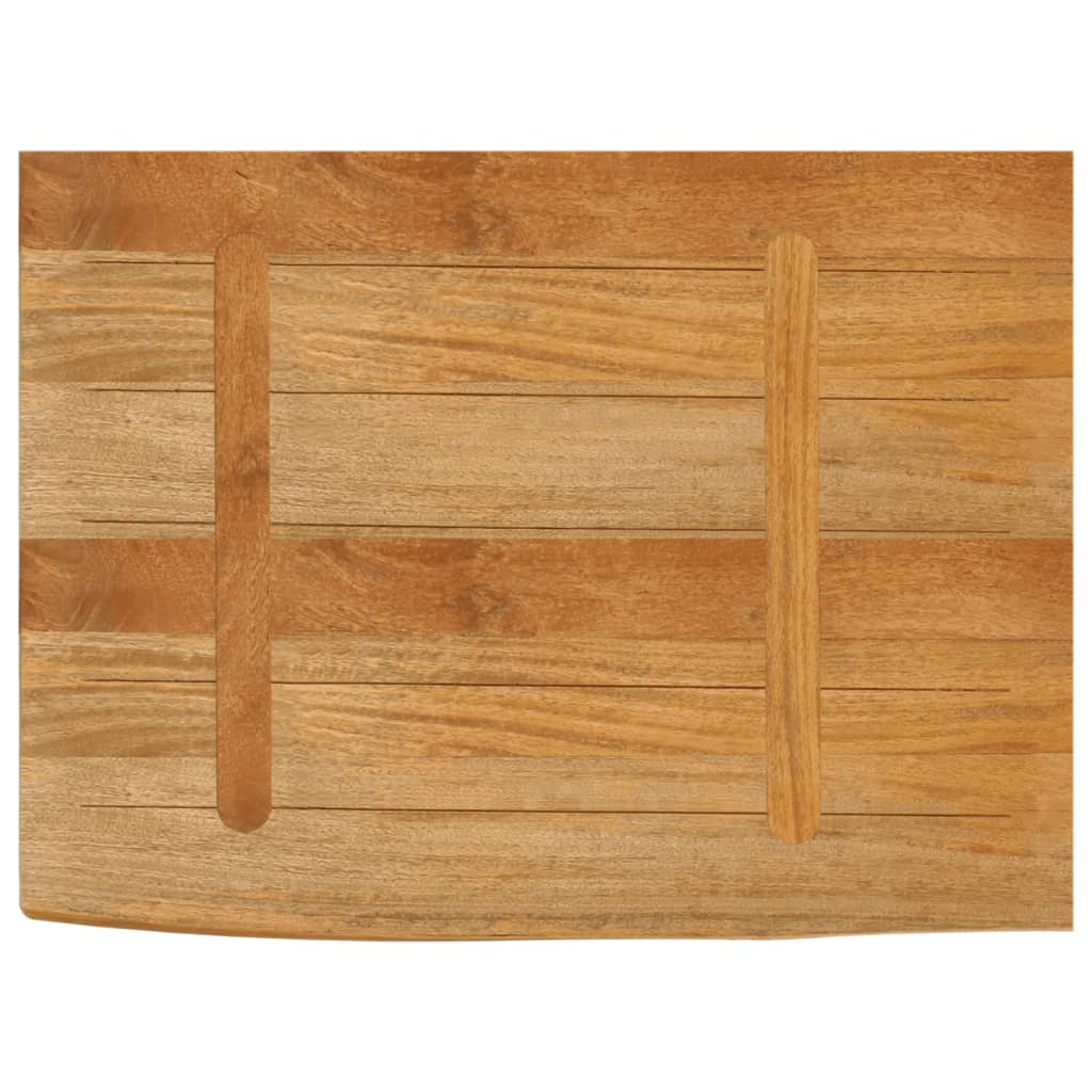 vidaXL Tischplatte mit Baumkante 70x60x2,5 cm Massivholz Mango