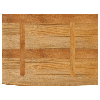 vidaXL Plateau de table à bord naturel 80x60x2,5 cm Bois de manguier massif
