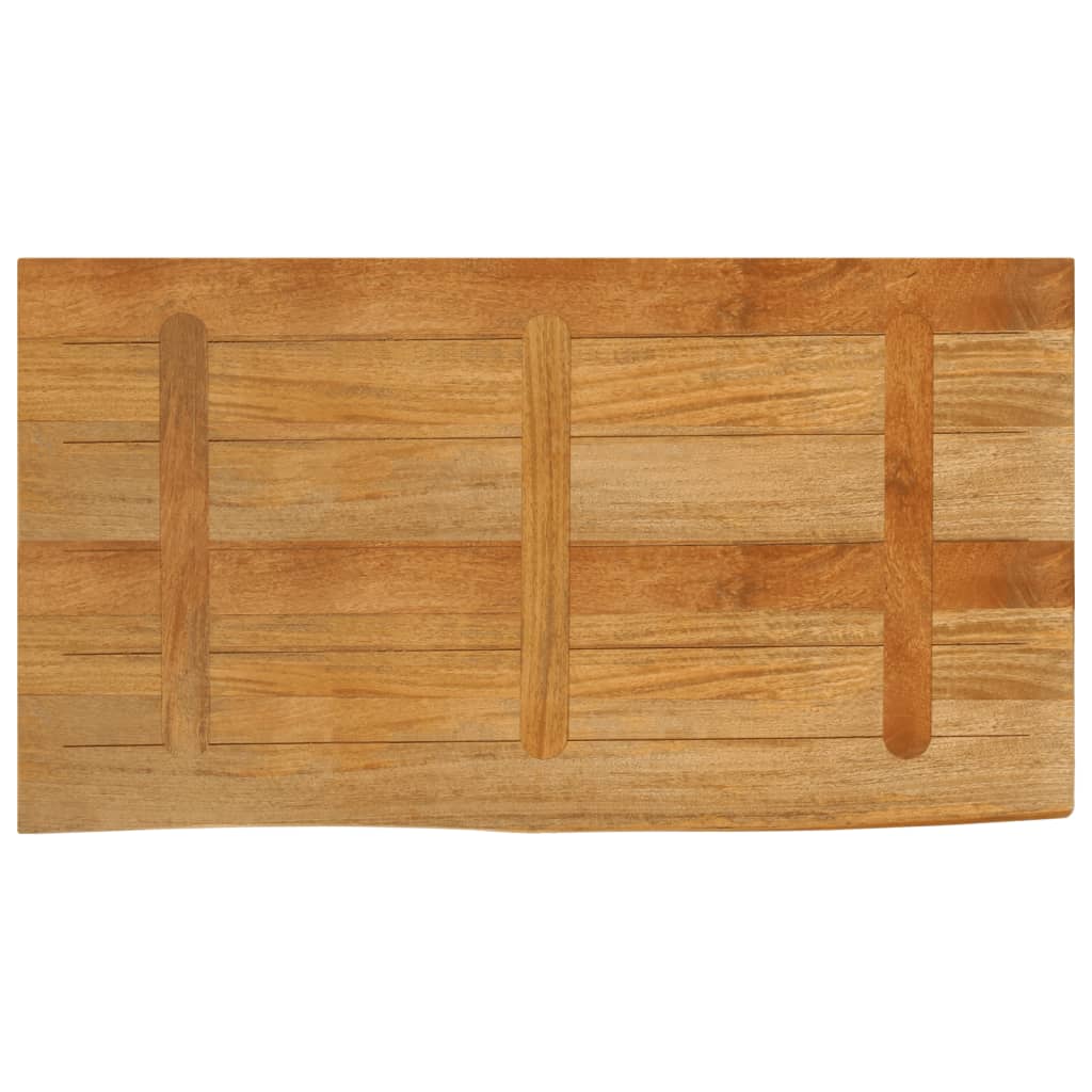 vidaXL Tischplatte mit Baumkante 110x60x2,5 cm Massivholz Mango