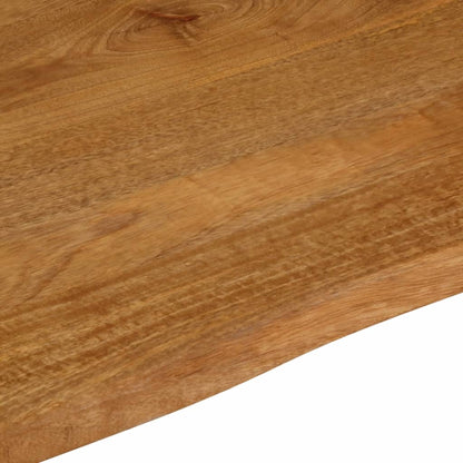 vidaXL Tischplatte mit Baumkante 80x80x2,5 cm Massivholz Mango