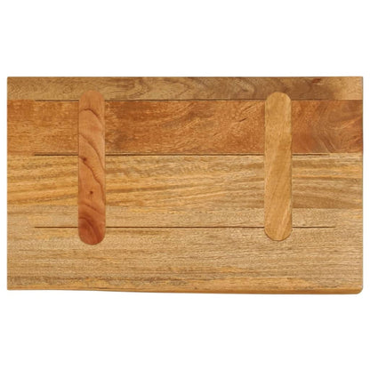 vidaXL Tischplatte mit Baumkante 40x20x3,8 cm Massivholz Mango