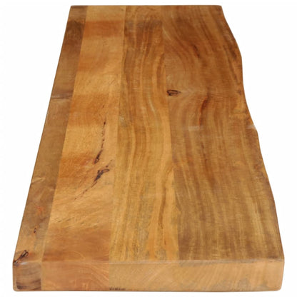 vidaXL Tischplatte mit Baumkante 140x20x3,8 cm Massivholz Mango