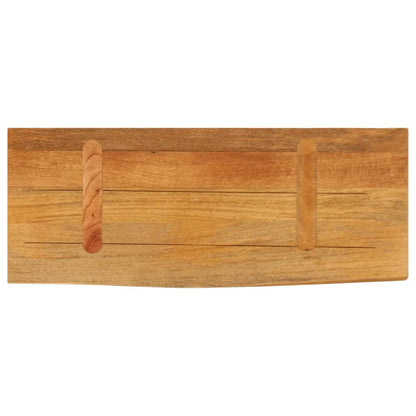 vidaXL Tischplatte mit Baumkante 70x30x3,8 cm Massivholz Mango