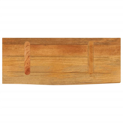 vidaXL Plateau de table avec bords naturels 80x30x3,8 cm Bois de manguier massif