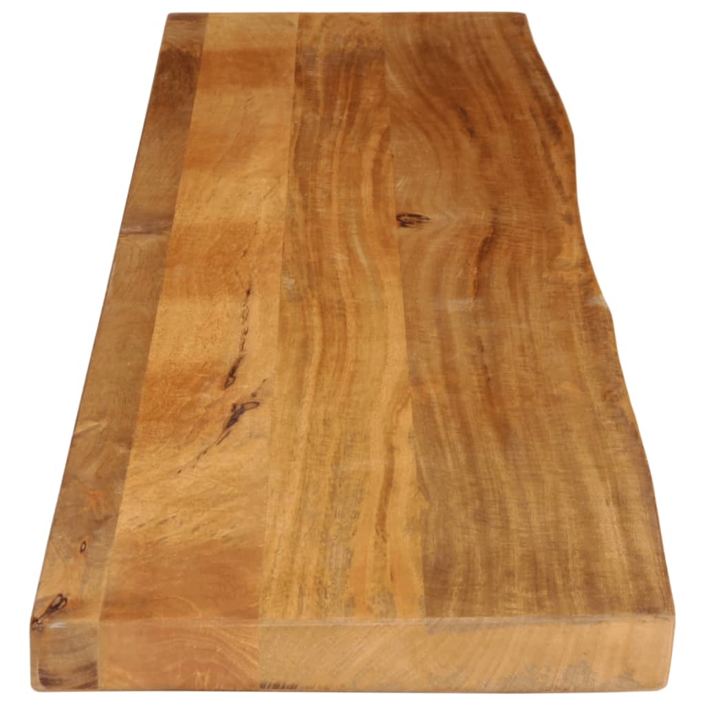 vidaXL Tischplatte mit Baumkante 140x40x3,8 cm Massivholz Mango
