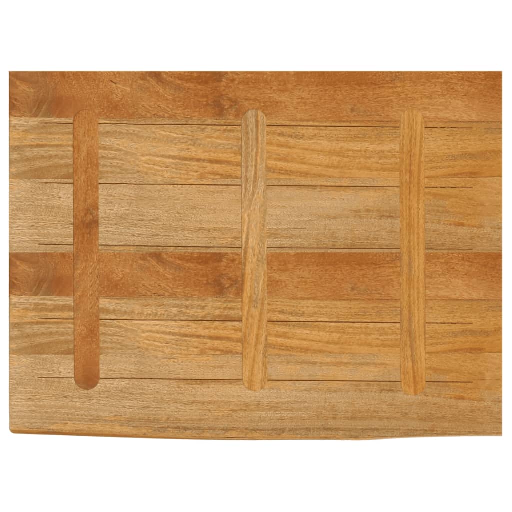 vidaXL Tischplatte mit Baumkante 90x60x3,8 cm Massivholz Mango