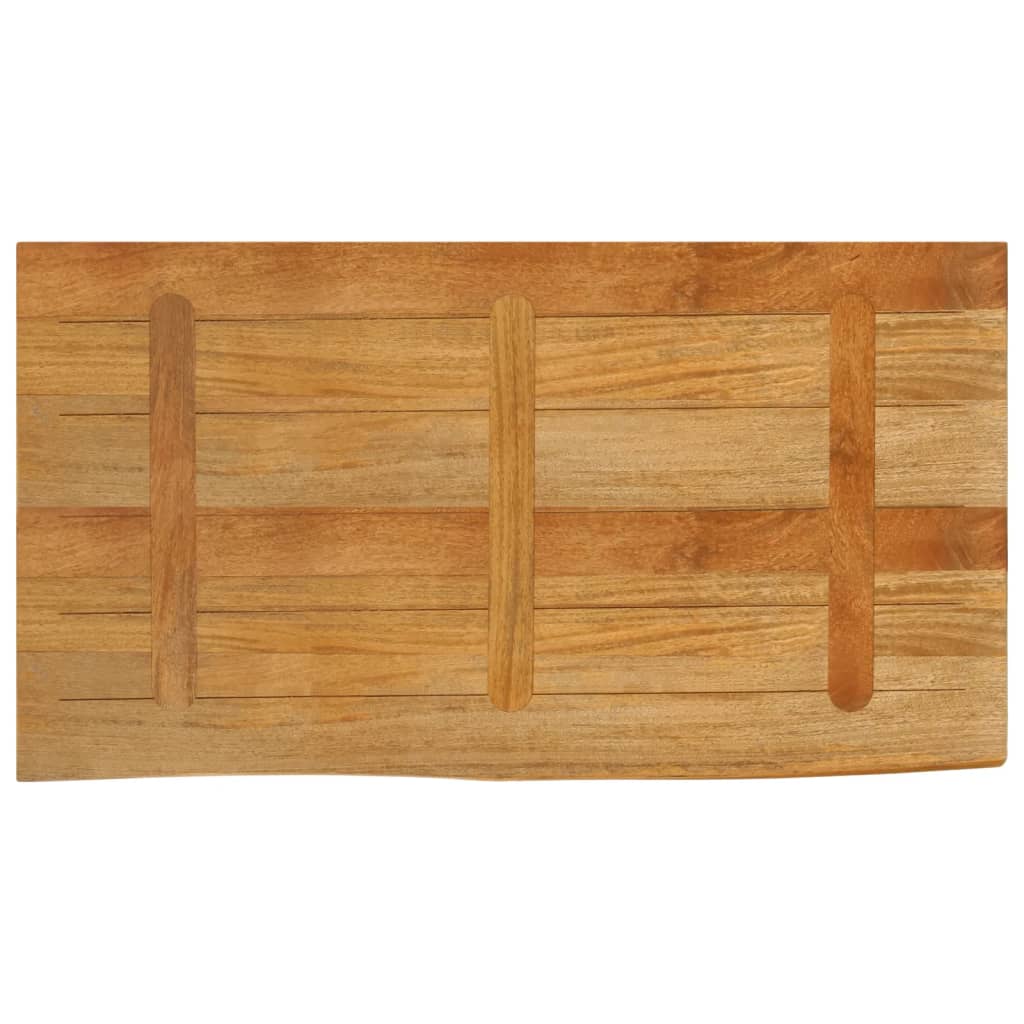 vidaXL Tischplatte mit Baumkante 120x60x3,8 cm Massivholz Mango