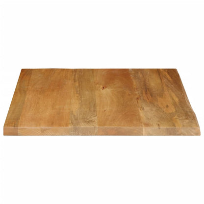 vidaXL Tischplatte mit Baumkante 80x80x3,8 cm Massivholz Mango