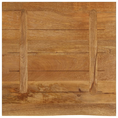 vidaXL Tischplatte mit Baumkante 80x80x3,8 cm Massivholz Mango