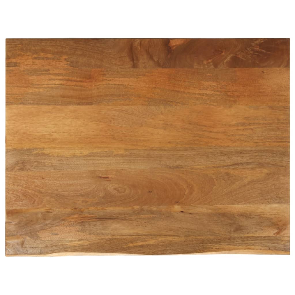 vidaXL Tischplatte mit Baumkante 110x80x3,8 cm Massivholz Mango