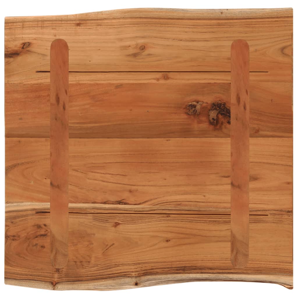vidaXL Tischplatte 40x40x2,5 cm Rechteckig Massivholz Akazie Baumkante