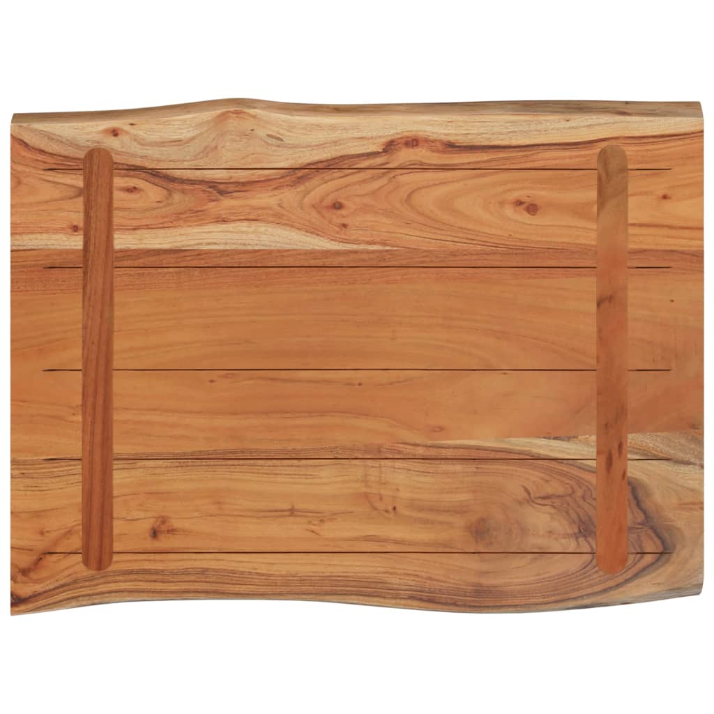 vidaXL Tischplatte 50x40x2,5 cm Rechteckig Massivholz Akazie Baumkante