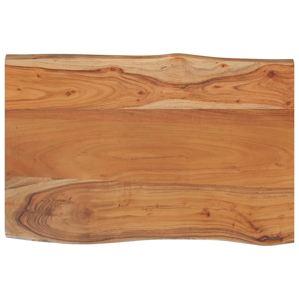 vidaXL Tischplatte 60x40x2,5 cm Rechteckig Massivholz Akazie Baumkante