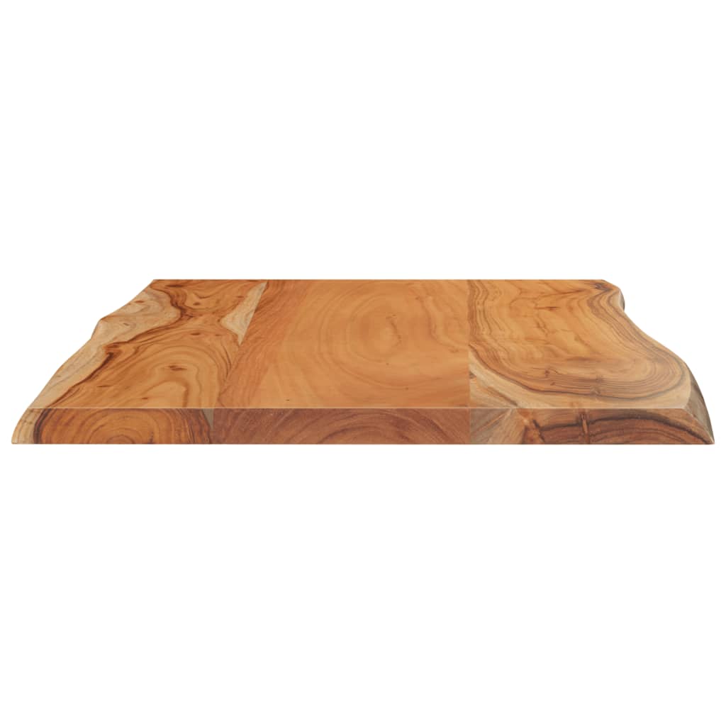 vidaXL Tischplatte 60x40x2,5 cm Rechteckig Massivholz Akazie Baumkante