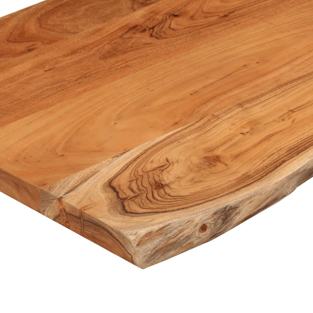 vidaXL Tischplatte 60x40x2,5 cm Rechteckig Massivholz Akazie Baumkante