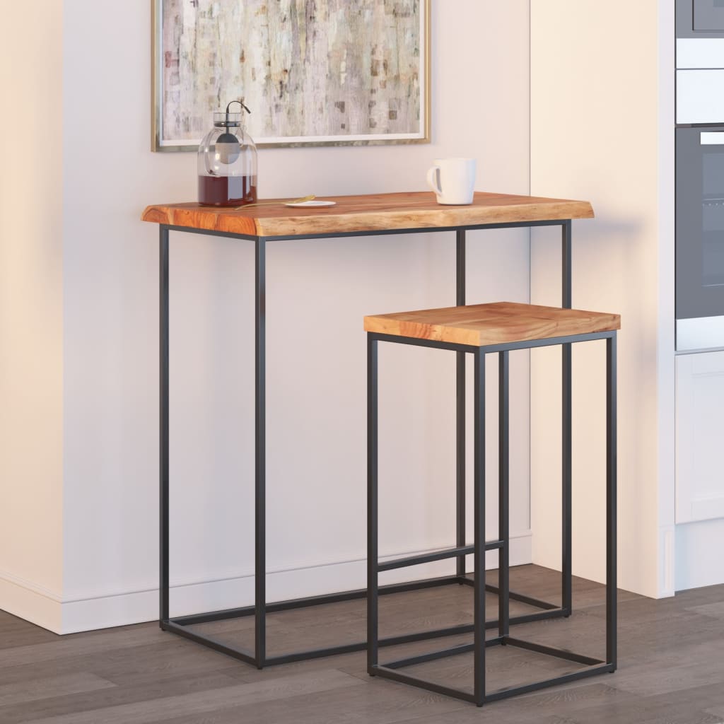 vidaXL Tischplatte 60x40x2,5 cm Rechteckig Massivholz Akazie Baumkante