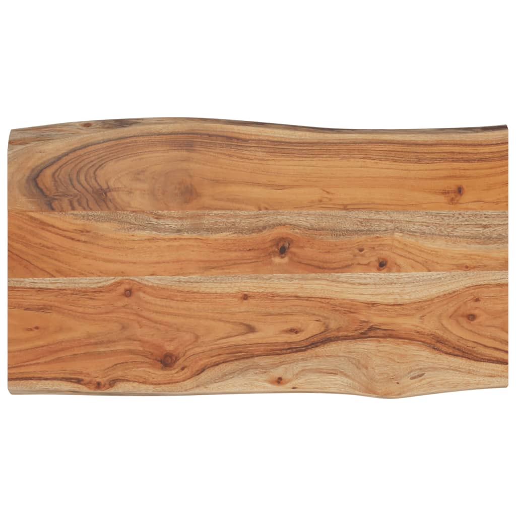 vidaXL Tischplatte 70x40x2,5 cm Rechteckig Massivholz Akazie Baumkante